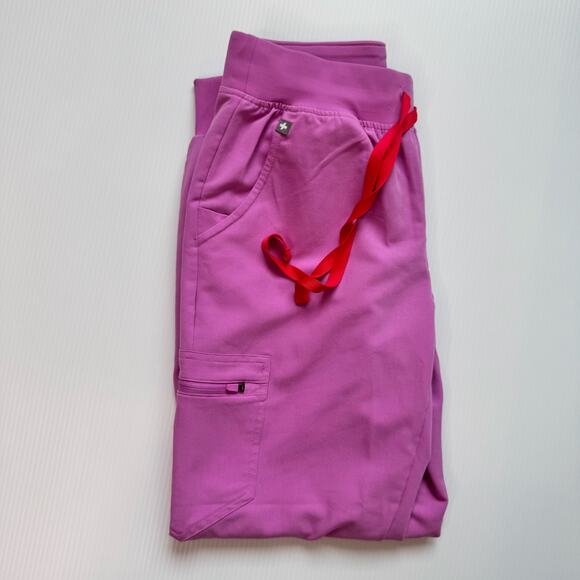 FIGS Zamora Jogger Scrub Pants Pink Cloud Women’s XS Rare Retired Limited - Picture 11 of 16